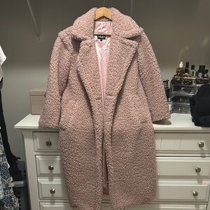 Women's Pink Teddy Coat Brand New UGG